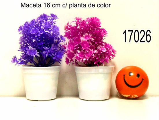 Imagen de  MACETA CON FLOR 16CM 1.25